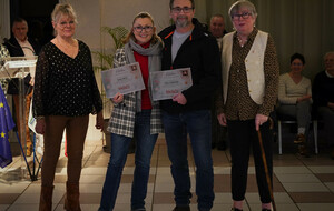 Récompenses pour Edwige et Christophe